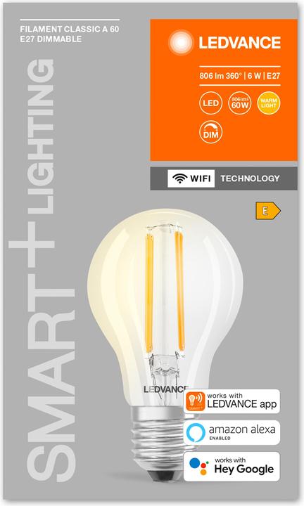 Image du produit Ledvance Smart+ Classic (E27, 5.50 W, 806 lm, 1 x, E)