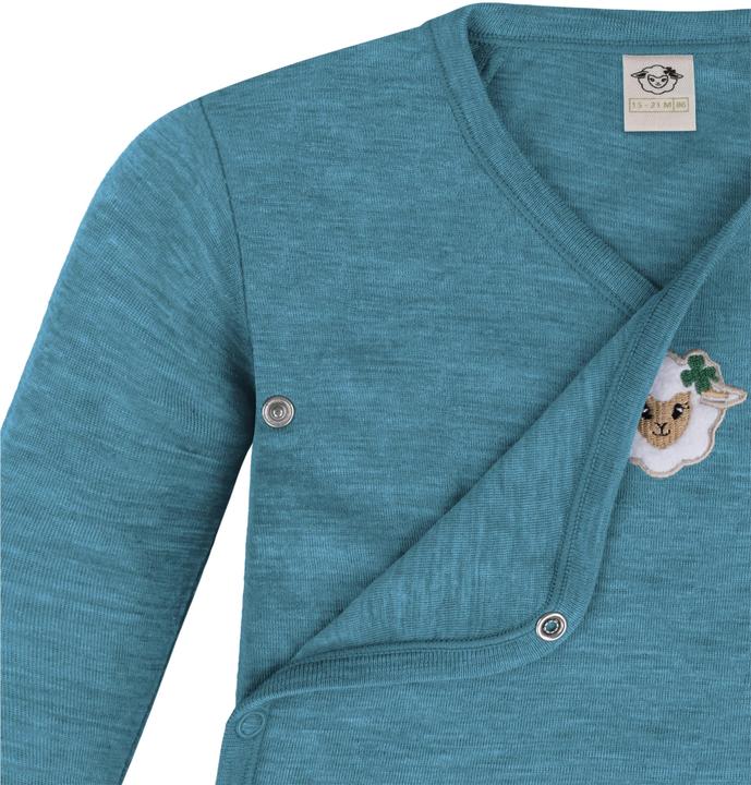 Produktbild Normani 2er Pack Doppelpack Baby-Body Merino Wickelbody Bodysuit Langarm - 9343 (86)
