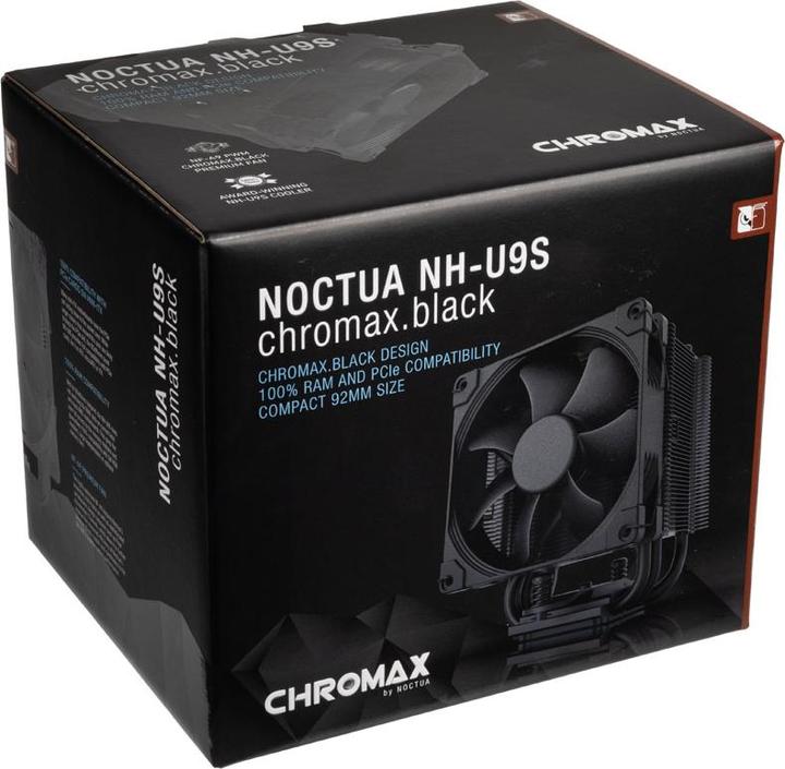 Actual product image Noctua NH-U9S chromax.black CPU cooler (125 mm)
