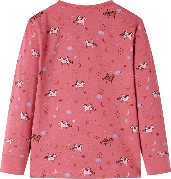 Actual product image VidaXL Children's pyjamas with long sleeves dusky pink 92,Material: 95 (92)