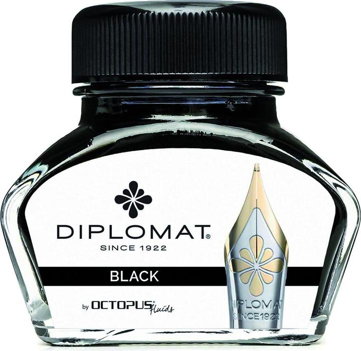 Produktbild Diplomat Tintenglas Schwarz 30ml (Tintenfass, Schwarz)