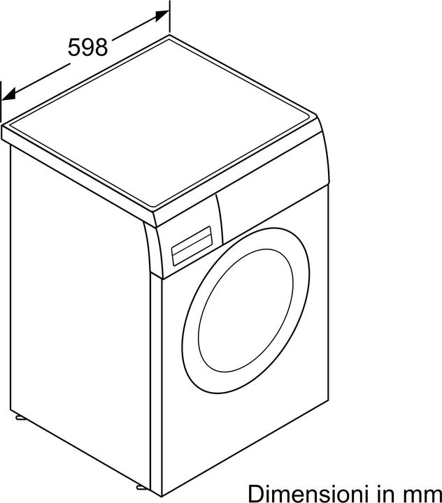 Produktbild Bosch Hausgeräte Serie 6 FrontladerWaschmaschine 9 kg 1400 UmA ITModell (9 kg, Links, EU-Stecker)