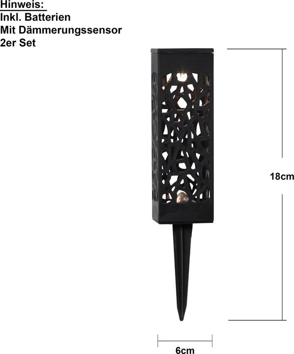 Actual product image Star Trading Decoration lamp SOLAR IZOLA, 2 pieces (IP44)