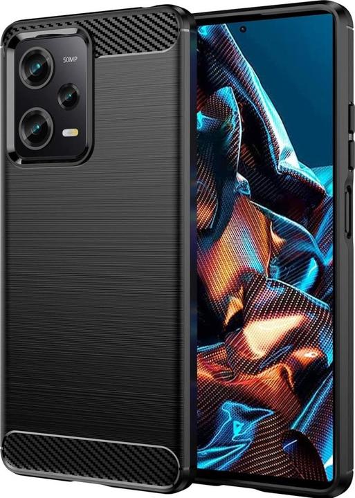 Actual product image Screenguard Xiaomi Poco X5 Pro 5G Hull Carbon Brushed Soft TPU (Oppo Reno 5 Pro 5G)