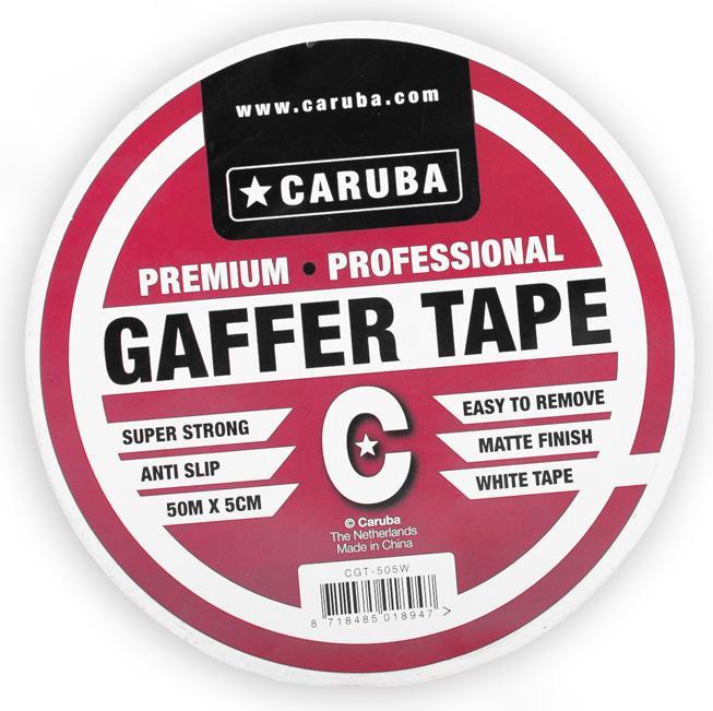 Caruba Nastro Gaffer 50m x 5cm bianco (50 mm)