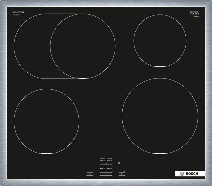 Immagine prodotto Bosch Hausgeräte Set da incasso, HEB578BB4 + NIF645CB5E, cucina da incasso, piano cottura a induzione, HND675LS67