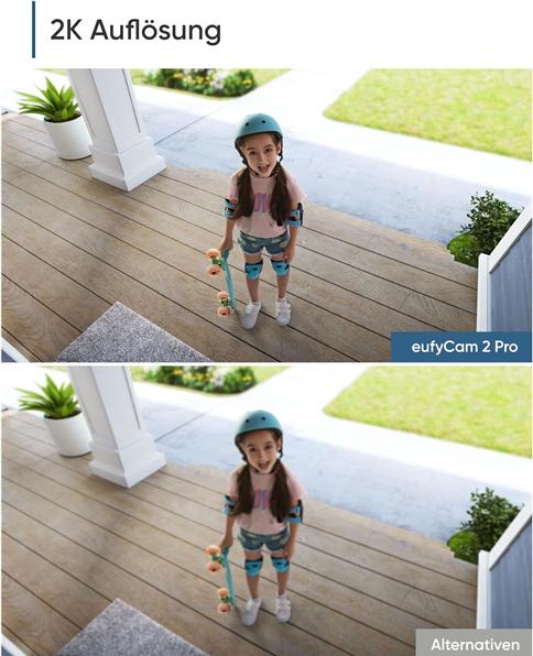 Image du produit eufy 2K Auflösung, 180 Tage Akku, benötigt HomeBase 2C Pro Cam (2560 x 1440 Pixels)