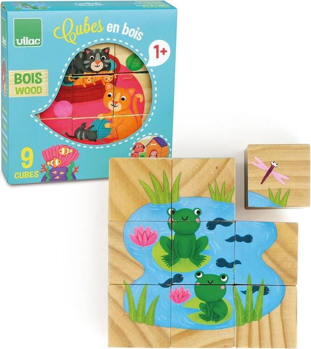 Image du produit Vilac Puzzle cubique "Animaux (9 pièces)