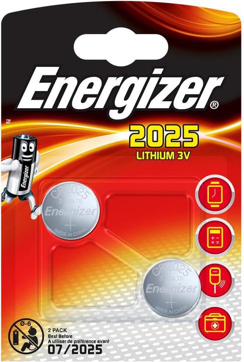 Actual product image Energizer CR2025 Lithium (2 pcs., CR2025, 150 mAh)