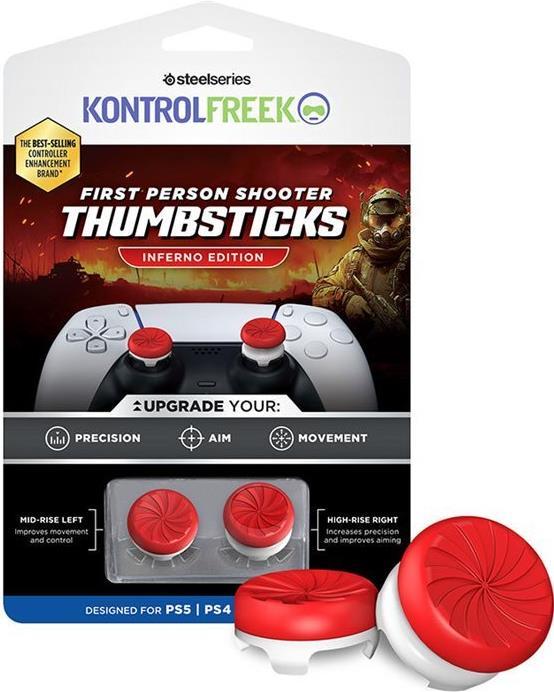 Immagine prodotto SteelSeries FPS Inferno REDWHT Kit PS5 (PS5, PS4)
