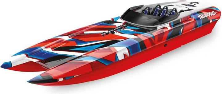 Actual product image Traxxas DCB M41 40 Inch Catamaran Brushless Red/Blue