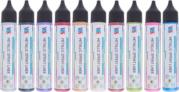 Actual product image VBS Metallic Effect Liner, 28ml (Ivory, 28 ml)