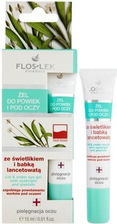 Immagine prodotto Floslek Pharma Lid & Under Eye Gel gel per gli occhi e il contorno occhi con lucciola e piantaggine 15ml (Gel, 15 ml)