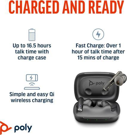 Actual product image Poly Vfree 60 Cb Earbuds (ANC, 24 h, Wireless)