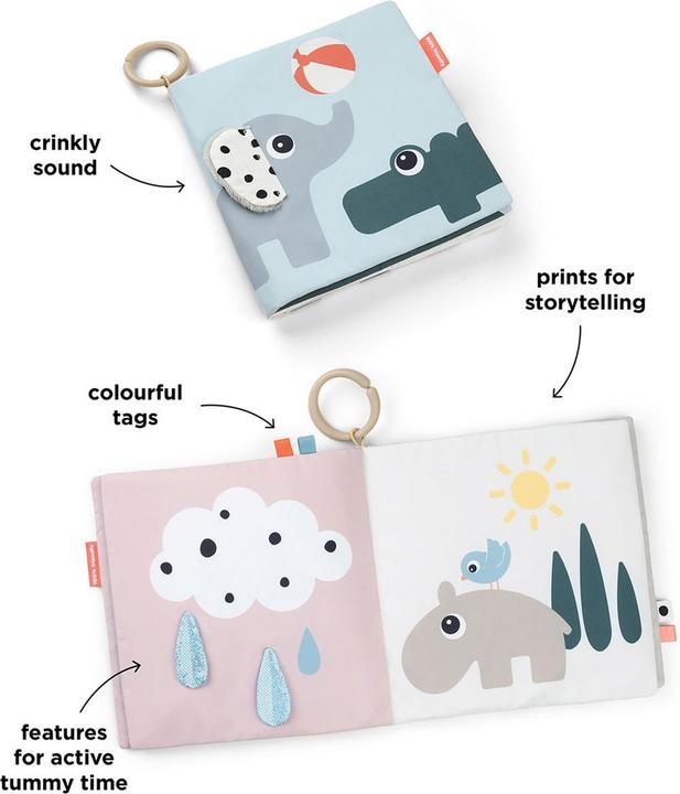 Produktbild Done by Deer Babybücher Activity-Soft-Bilderbuch Tummy Time - Deer