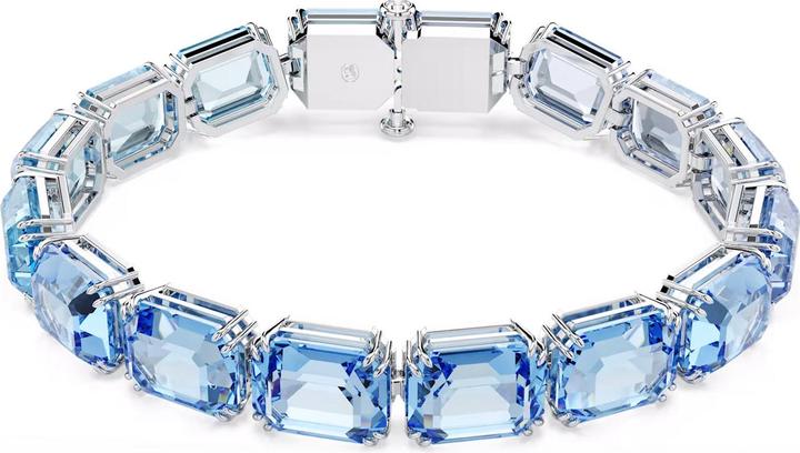 Swarovski Millenia Armband Oktagon Schliff Farbverlauf Blau (19 cm, Swarovski Metall)
