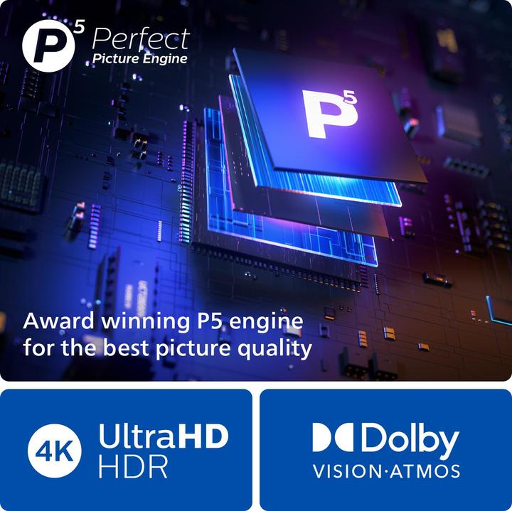 Productafbeelding Philips The One (55") 4K Ultra HD Smart TV Wi-Fi Antraciet, Grijs (55", LED, 4K, 2023)