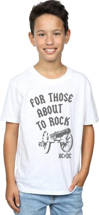 Actual product image AC/DC Boys For Those About To Rock Cannon T-Shirt (152, 158)