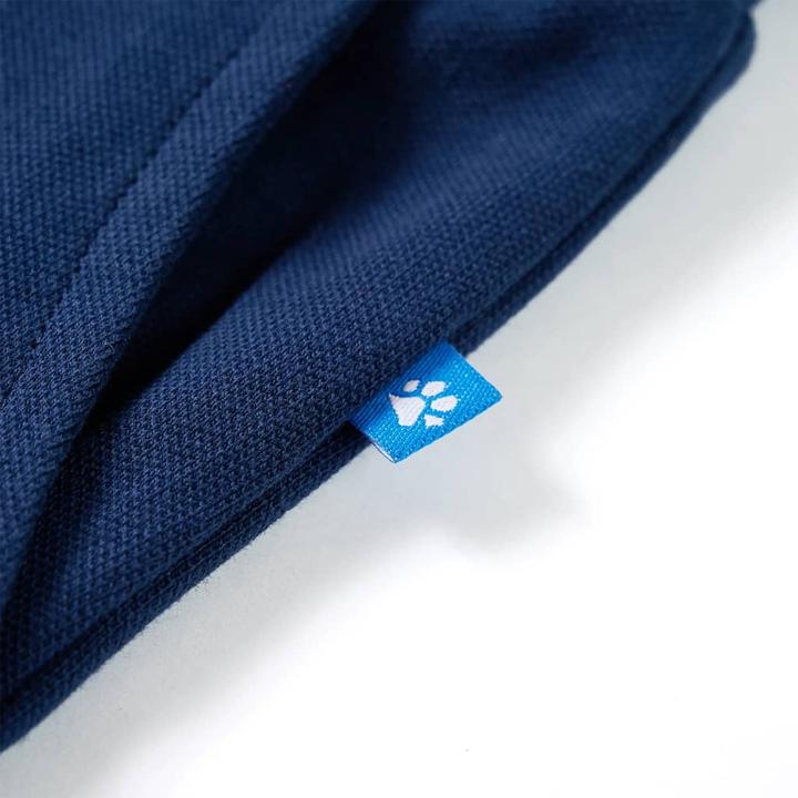 Actual product image VidaXL Children's trousers with drawstring navy blue 140,Material: 95 (140)