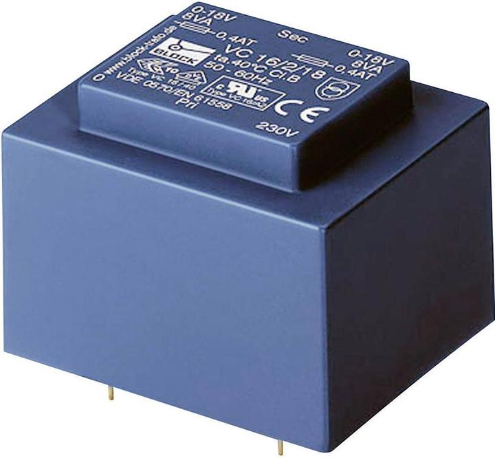 Actual product image Block Transformer PCB 16VA 2x12V