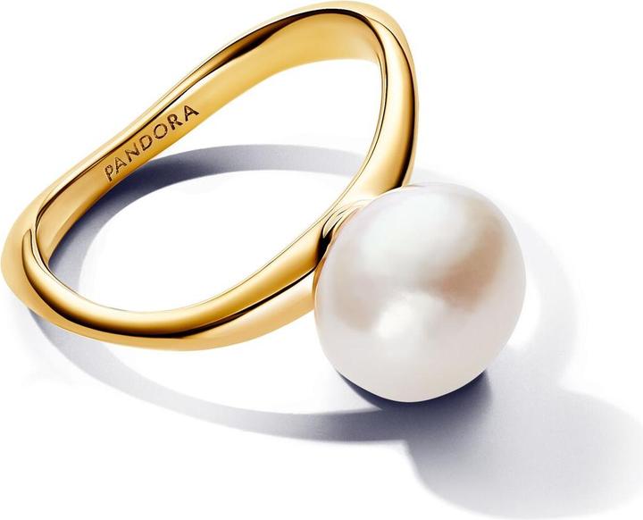 Actual product image Pandora Baroque Treated Freshwater Cultured Pearl Ring (54)