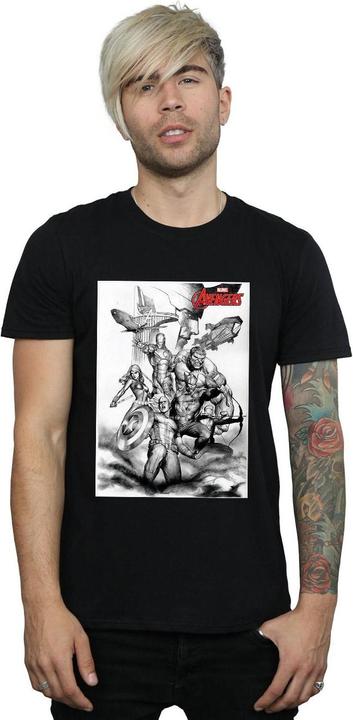 Immagine prodotto Maglietta Avengers Assemble Team Sketch (3XL)
