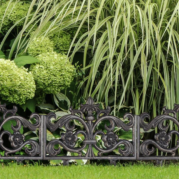 Actual product image Relaxdays Cast Iron Garden Fence (36 cm)