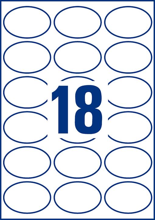 Actual product image Avery Zweckform labels 5087 white