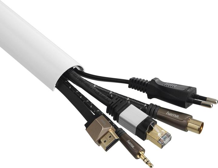 Actual product image Hama Aluminium cable duct, half round (Duct, 110 cm)