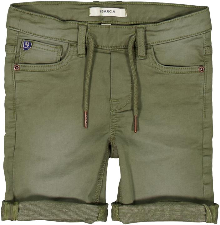 Garcia Grüne Jeansshorts mit elastischem Taillenbund