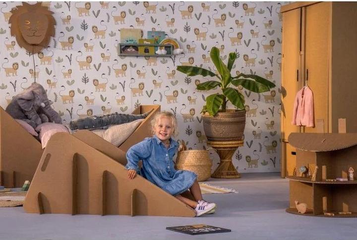 Actual product image Bins and Boxes Cardboard toddler slide