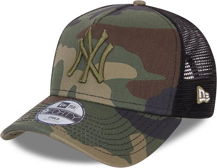 Image du produit New Era 9Forty KIDS Trucker Cap - NY Yankees wood camo (53, 52 C, 54 C)