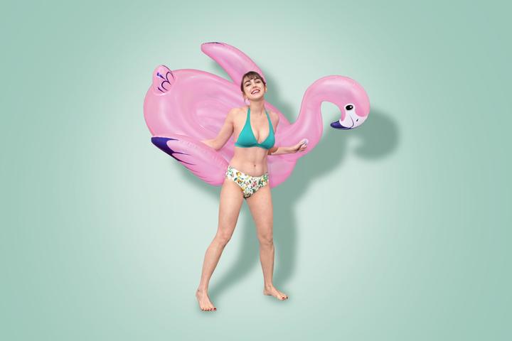 Actual product image Bestway Luxury Flamingo 153x143cm