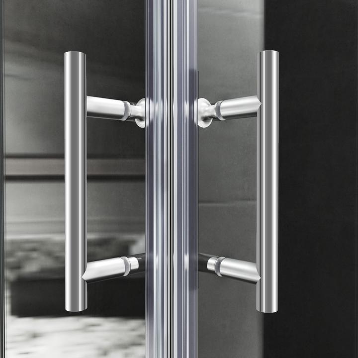 Produktbild SONNI Eck-Duschkabine 90*70*185 cm, ohne Duschwanne (90 cm, 70 cm, 185 cm)