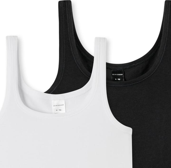 Image du produit Schiesser Pack de 6 teens girls 95/5 Organic Cotton Tops / Maillots de corps (176)