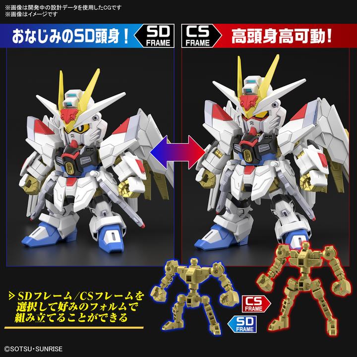 Immagine prodotto Bandai GUNDAM - SD Gundam Cross Silhouette Mighty Strike Freedom - Kit di montaggio