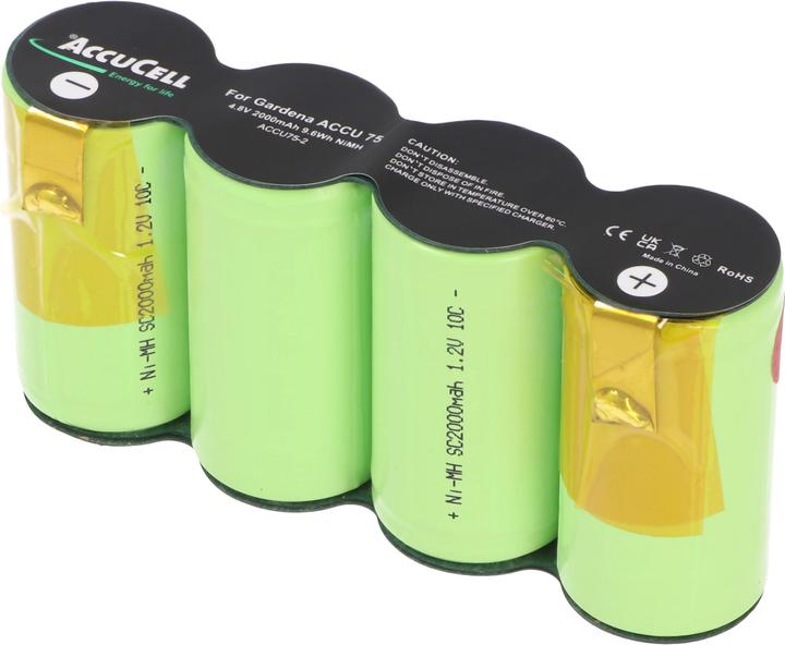 Produktbild AccuCell Akku Gardena ACCU 75, ACCU75 mit Lötfahnen