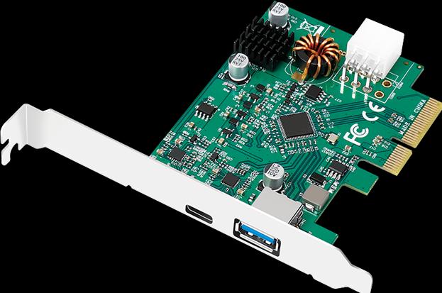 Actual product image LogiLink PCI Express card, USB 3.2 Gen2x1