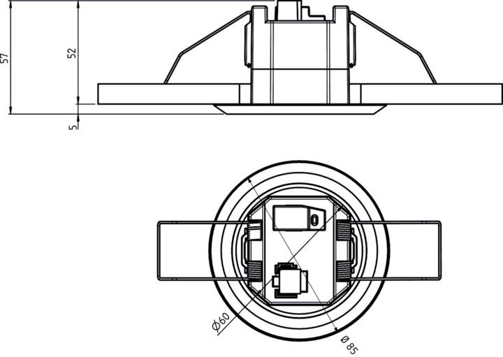 Produktbild Theben theRonda S360 KNX FLAT DE WH (4 m)