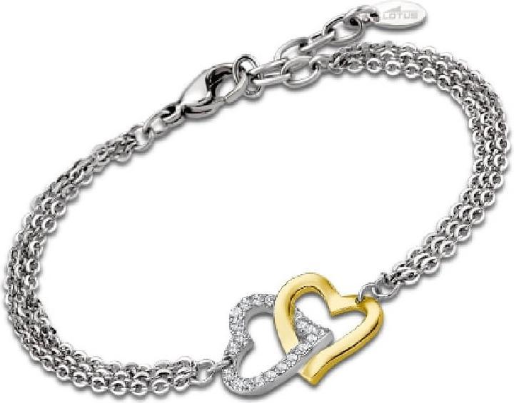 Lotus Romantic steel bicolor bracelet Woman's Heart LS2117-2 / 1 (Edelstahl)