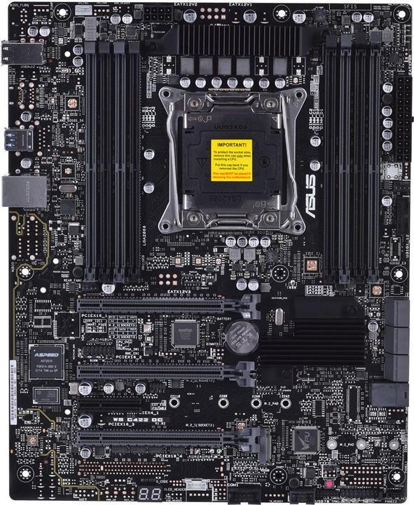 Immagine prodotto ASUS Płyta Serwerowa WS C242 DCSocket LGA2066 socket C422 8DIMM 4PCIe 6SATA 1M2(2280) 1*Intel (LGA 2066, Intel C422, ATX)