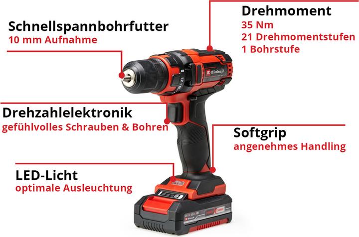 Produktbild Einhell TC-CD 18/35 Li (Akkubetrieb)