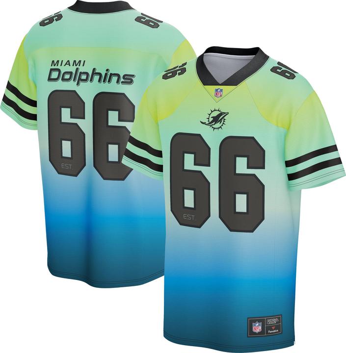 Actual product image Fanatics Miami Dolphins NFL SUNSET Mesh Supporters Jersey - XL (XL)