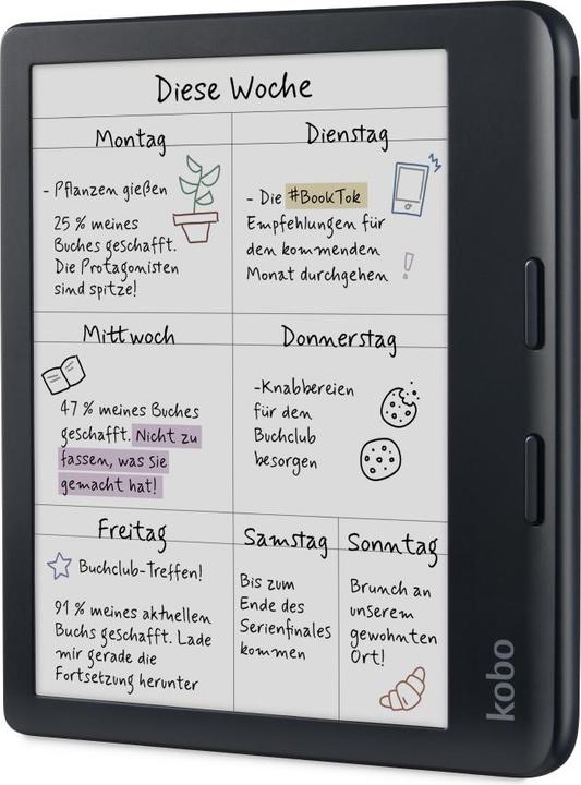 Productafbeelding Kobo Libra Colour inbegrepen Stylus 2 (7", 32 GB, Zwart)