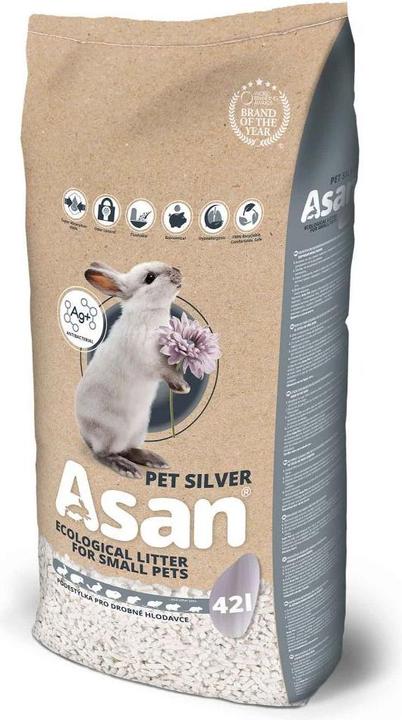 Produktbild Tommi CZ Asan - Pet Silver Bedding 42l 8kg - (859407307015) (8 kg, Überstreu)