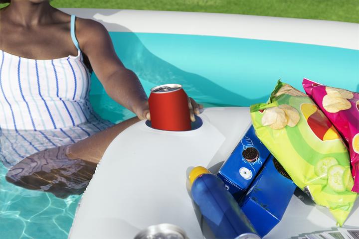 Actual product image Bestway Sippin' Summer™ Inflatable Family Pool with Removable Center Console 2.18 m x 2.18 m x 48 cm