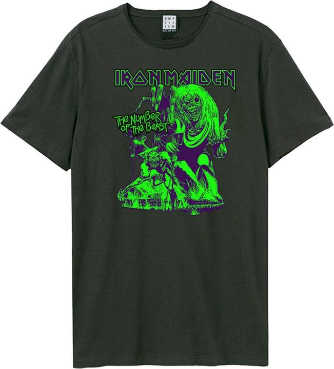 Actual product image Amplified Unisex Adult The Number Of The Beast Iron Maiden T-Shirt (XS)