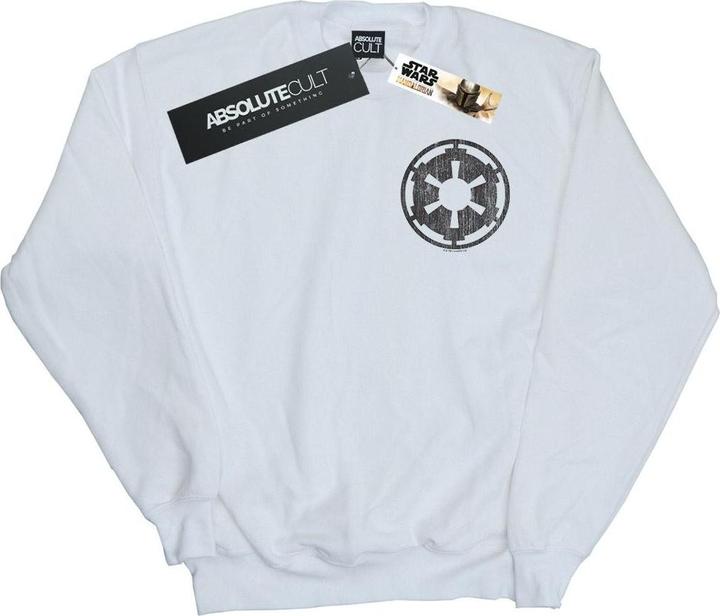 Star Wars The Mandalorian Galactic Empire Insignia Breast Print Sweatshirt Jungen