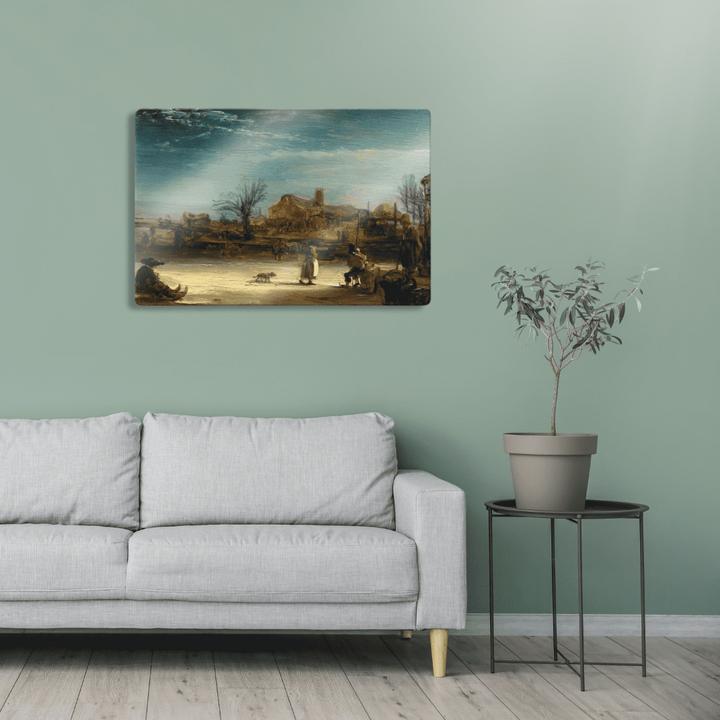Actual product image Trenddeko Rembrandt - winter landscape (60 x 40 cm)