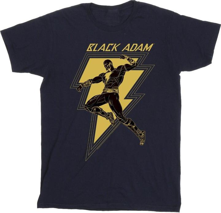 Immagine prodotto Black Adam Golden Bolt Chest Maglietta Ragazzi (140, 146)